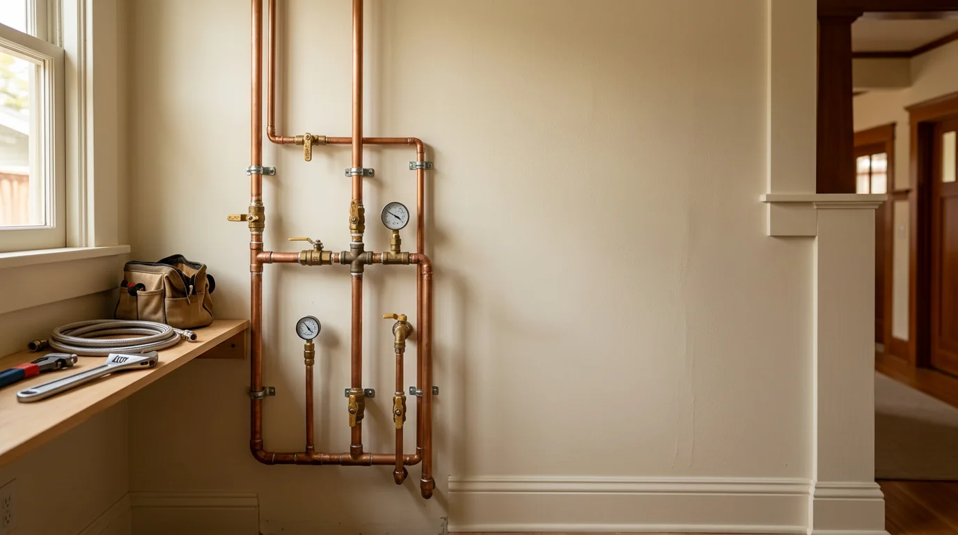 Plumbing Buddies technician performing drain repair in a residential kitchen